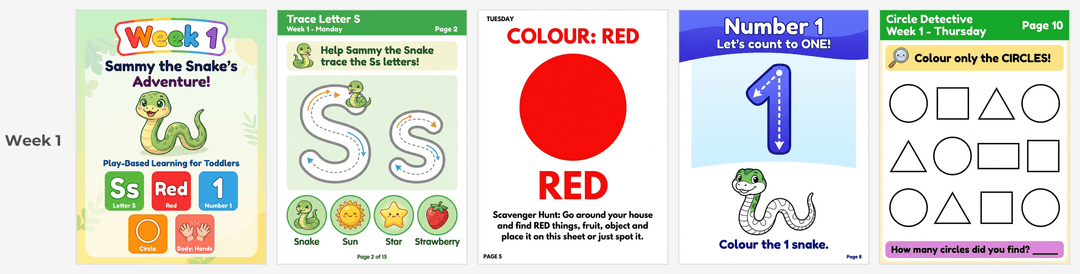 Week 1 preview — Sammy the Snake